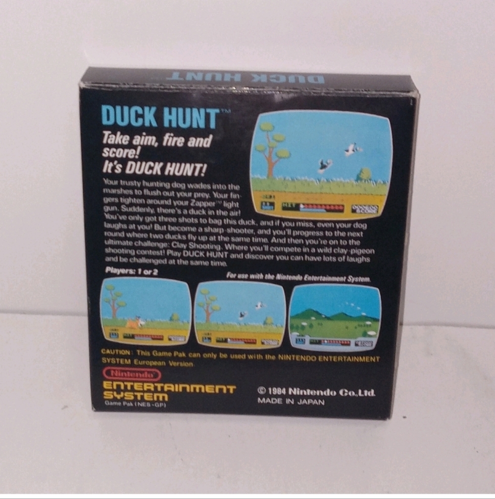 Nes Duck Hunt European Version Small Box Nintendo 5 Screw Complete Rare - Picture 2 of 4